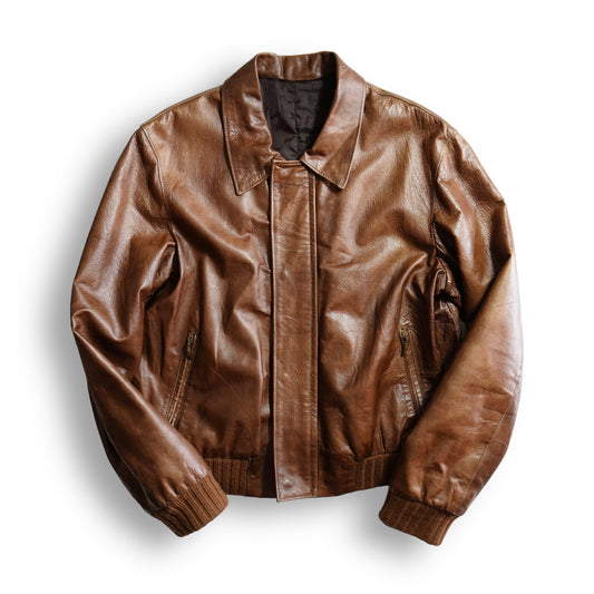 Used Made In Italy Leather Jacket