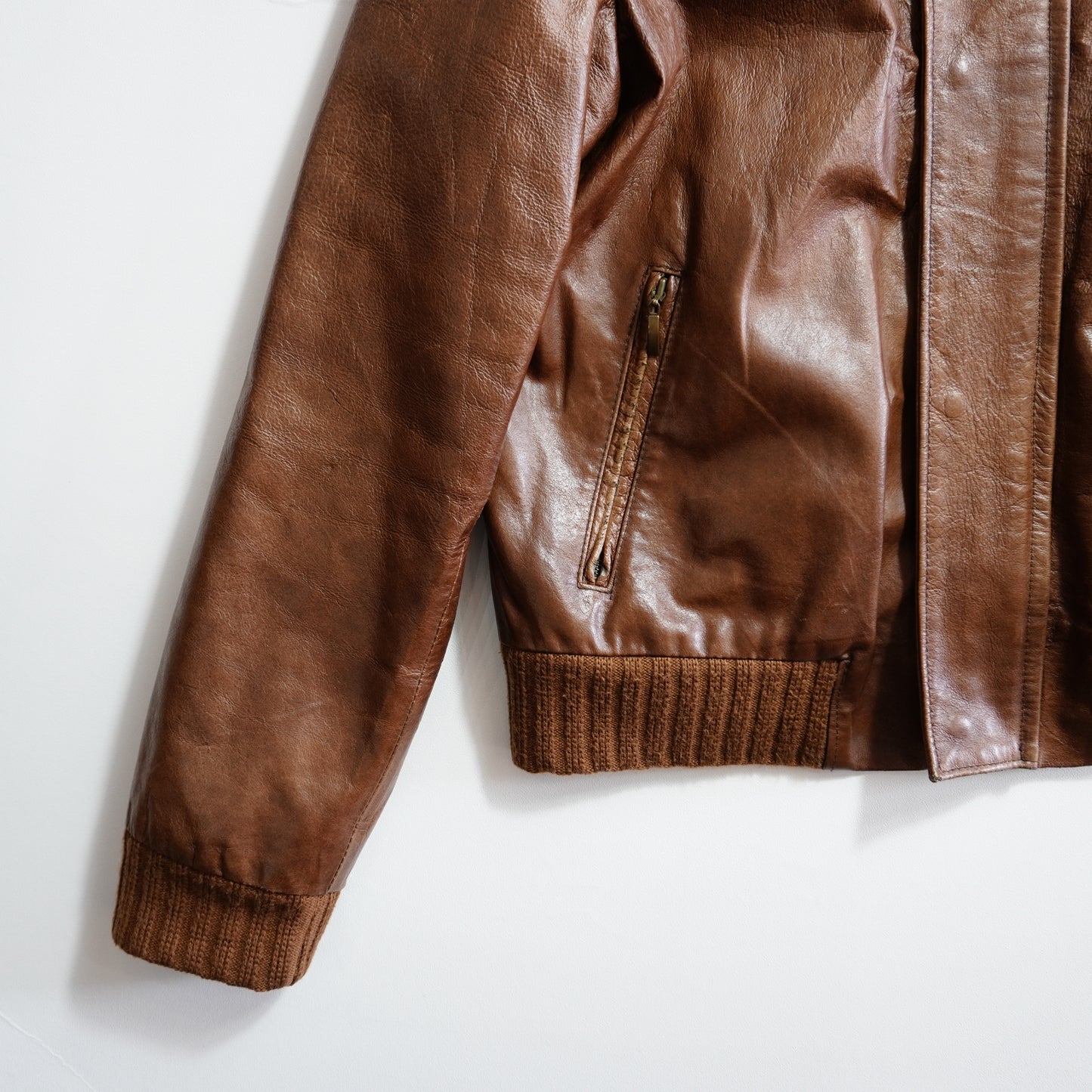 Used Made In Italy Leather Jacket