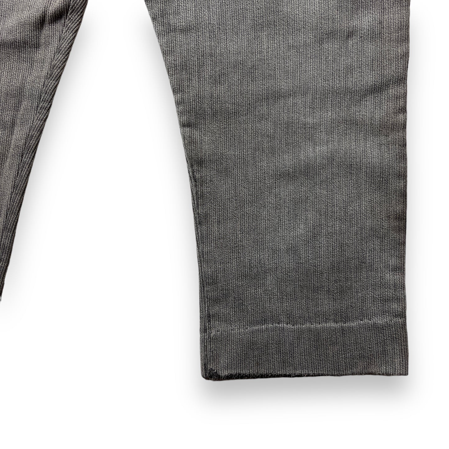 50's French Vintage Cotton Pique Pants Black