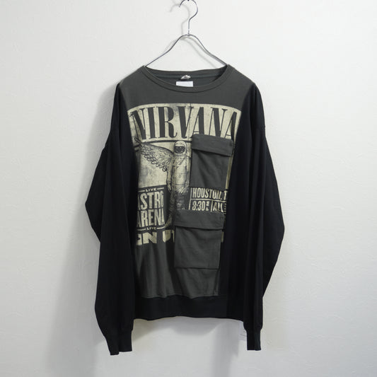 CHANGES Remake Band L/S Tee "NIRVANA"